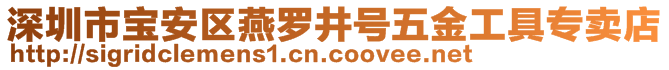 深圳市寶安區(qū)燕羅井號五金工具專賣店