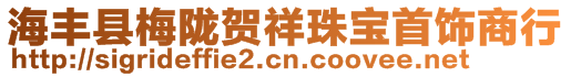 海豐縣梅隴賀祥珠寶首飾商行