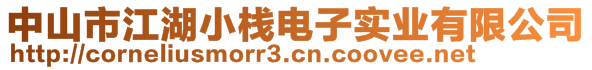 中山市江湖小栈电子实业有限公司