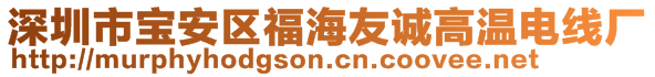 深圳市寶安區(qū)福海友誠高溫電線廠