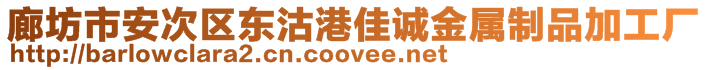 廊坊市安次區(qū)東沽港佳誠金屬制品加工廠