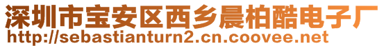 深圳市寶安區(qū)西鄉(xiāng)晨柏酷電子廠