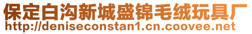 保定白沟新城盛锦毛绒玩具厂