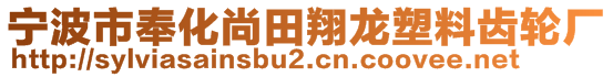 寧波市奉化尚田翔龍塑料齒輪廠