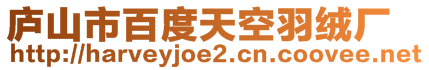 廬山市百度天空羽絨廠