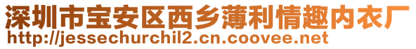 深圳市寶安區(qū)西鄉(xiāng)薄利情趣內(nèi)衣廠