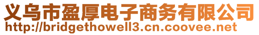 義烏市盈厚電子商務(wù)有限公司