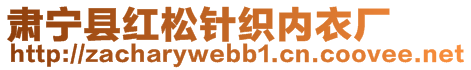 肅寧縣紅松針織內(nèi)衣廠