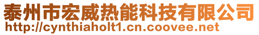 泰州市宏威熱能科技有限公司