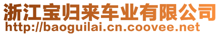 浙江寶歸來車業(yè)有限公司