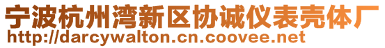 寧波杭州灣新區(qū)協(xié)誠儀表殼體廠