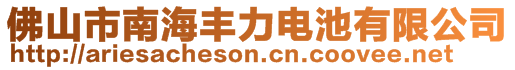 佛山市南海豐力電池有限公司