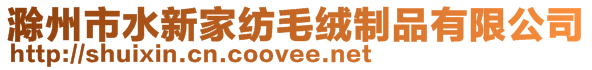 滁州市水新家紡毛絨制品有限公司