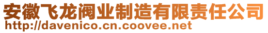 安徽飛龍閥業(yè)制造有限責(zé)任公司