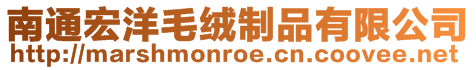 南通宏洋毛絨制品有限公司