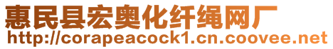惠民縣宏奧化纖繩網(wǎng)廠