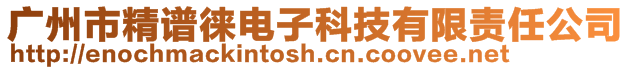 廣州市精譜徠電子科技有限責任公司