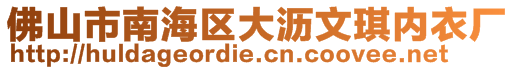 佛山市南海区大沥文琪内衣厂