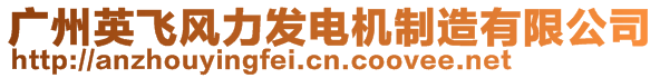 廣州英飛風力發(fā)電機制造有限公司