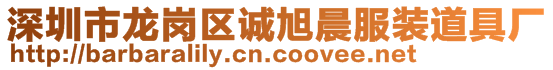 深圳市龍崗區(qū)誠旭晨服裝道具廠