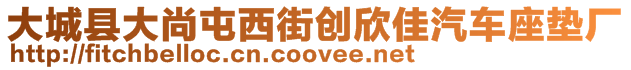 大城縣大尚屯西街創(chuàng)欣佳汽車座墊廠