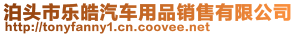 泊頭市樂皓汽車用品銷售有限公司