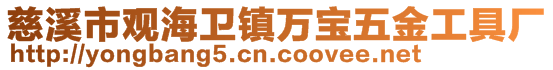 慈溪市觀海衛(wèi)鎮(zhèn)萬寶五金工具廠