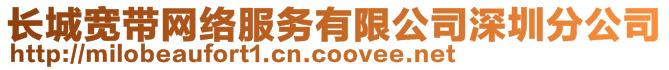 長城寬帶網絡服務有限公司深圳分公司