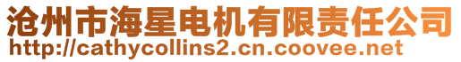 滄州市海星電機有限責任公司