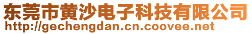 東莞市黃沙電子科技有限公司