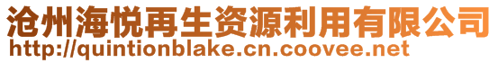 滄州海悅再生資源利用有限公司