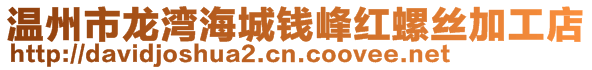 溫州市龍灣海城錢峰紅螺絲加工店