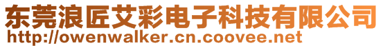 東莞浪匠艾彩電子科技有限公司