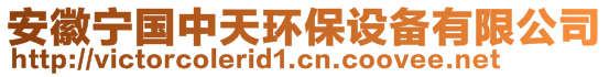 安徽寧國中天環(huán)保設(shè)備有限公司