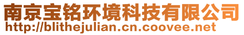 南京寶銘環(huán)境科技有限公司