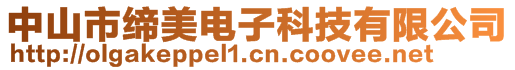 中山市締美電子科技有限公司