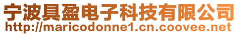 寧波具盈電子科技有限公司