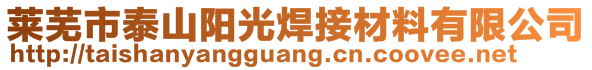 萊蕪市泰山陽光焊接材料有限公司