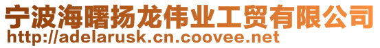 寧波海曙揚(yáng)龍偉業(yè)工貿(mào)有限公司