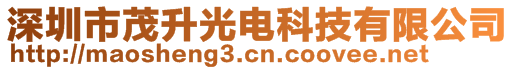 深圳市茂升光电科技有限公司