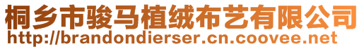 桐鄉(xiāng)市駿馬植絨布藝有限公司