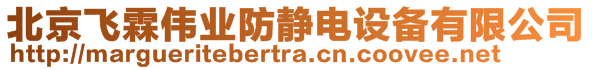 北京飛霖偉業(yè)防靜電設備有限公司