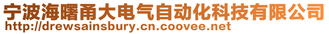 寧波海曙甬大電氣自動化科技有限公司