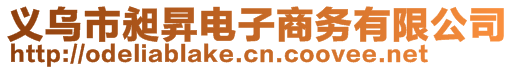 義烏市昶昇電子商務(wù)有限公司