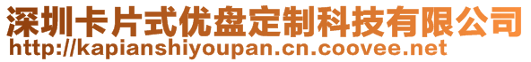 深圳卡片式优盘定制科技有限公司