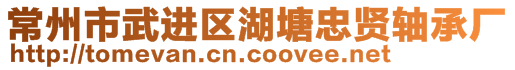 常州市武進(jìn)區(qū)湖塘忠賢軸承廠