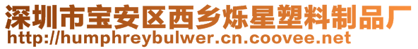 深圳市寶安區(qū)西鄉(xiāng)爍星塑料制品廠