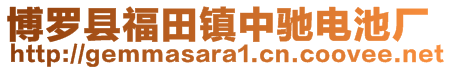 博羅縣福田鎮(zhèn)中馳電池廠