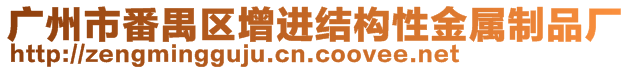 廣州市番禺區(qū)增進結(jié)構(gòu)性金屬制品廠