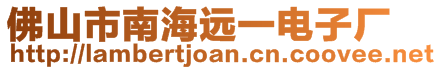 佛山市南海遠一電子廠